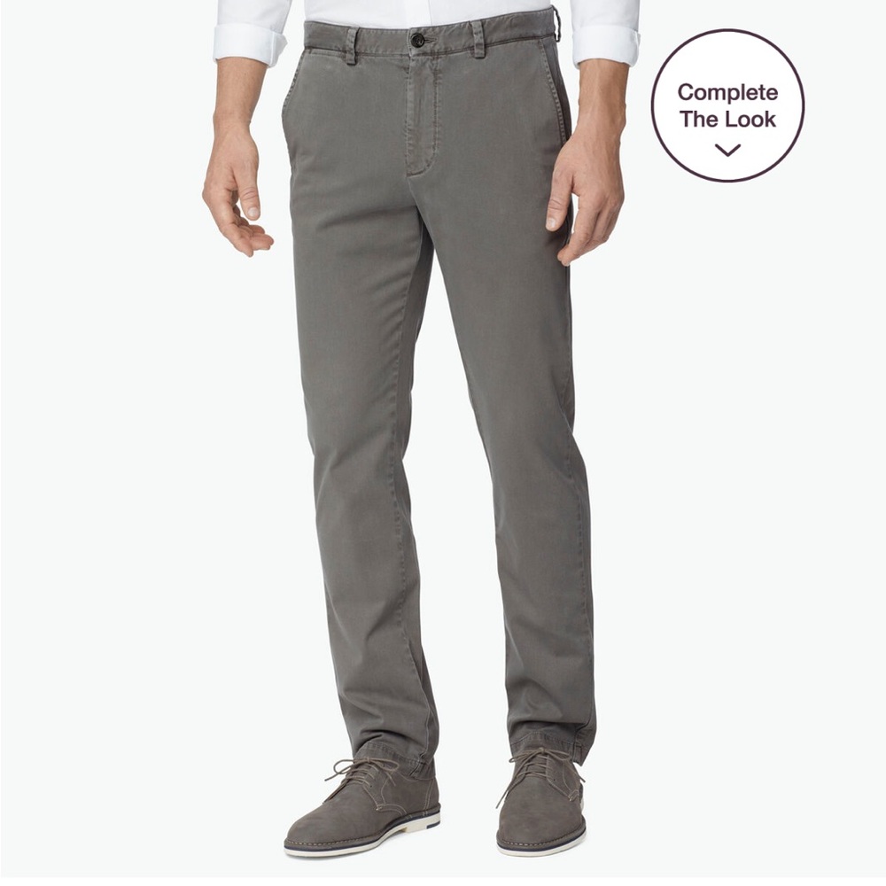 Men's Gray Chino Pants Johnston & Murphy